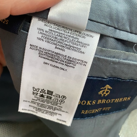 Vintage BROOKS BROTHERS Explorer Regent Fit Blazer Houndstooth Wool Size 42S - Picture 7 of 7